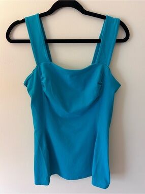 Express Turquoise Square-Neck Tank